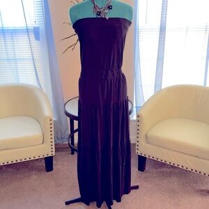 Old Navy | All Black Bandeau Maxi Dress